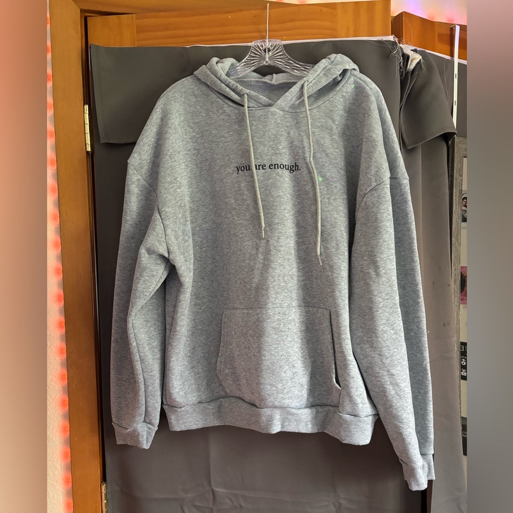 Grey Sweatshirt, Size:XL, Color:Grey, Brand: Etsy